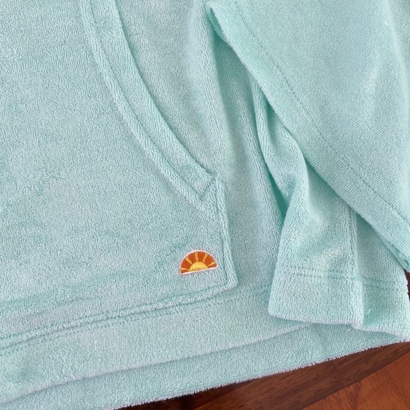 C&C California Mint Terrycloth Long Sleeve Pullover Sz S - Picture 3 of 6